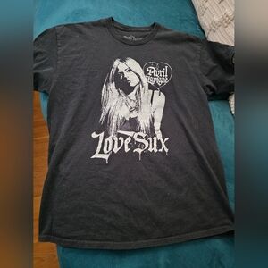 black t-shirt/official Avril Lavigne merchandise/Large
